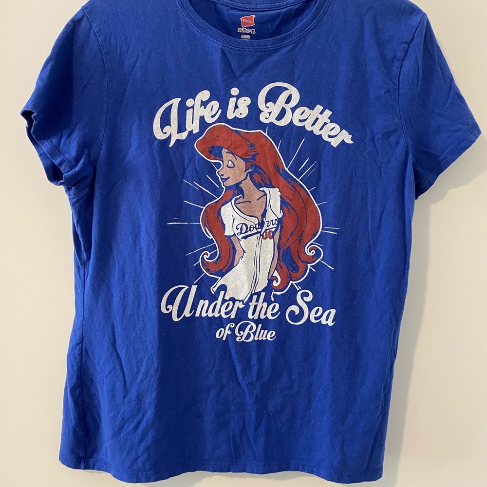 Dodgers Ariel The Little Mermaid Graphic T-Shirt